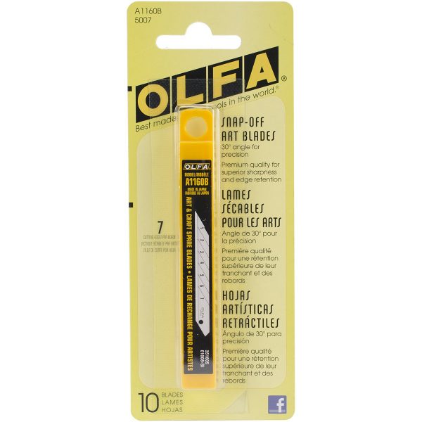 Olfa 30 Degree 9mm Snap-Off Art Blades (10 pk)