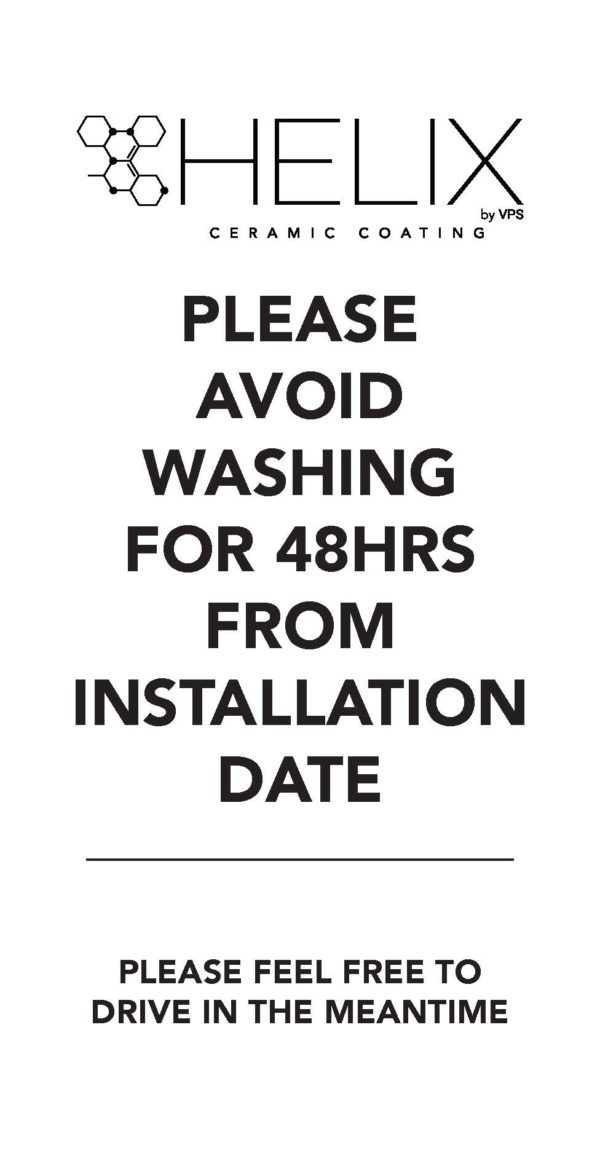 HELIX Cupholder Instruction Cards (25/pack)