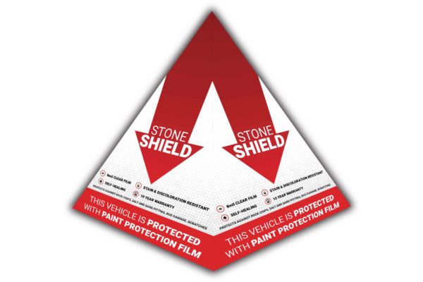 Stone Shield Pyramid Car Topper