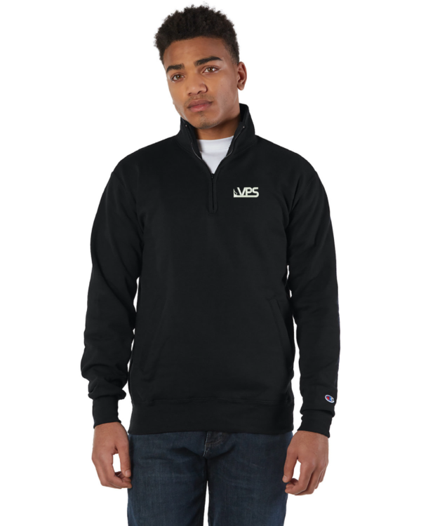 VPS 1/4 Zip Black Fleece Pullover