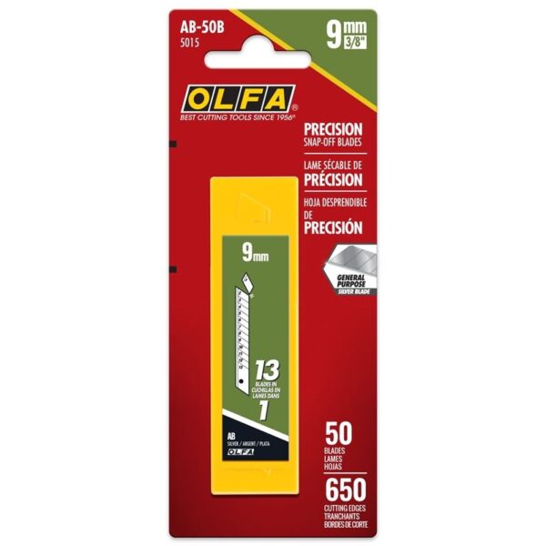 Olfa Blades - AB50B Standard-Duty 9mm 50pk
